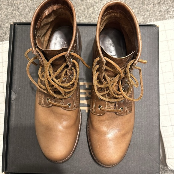 Frye John Addison lace up boot, brown, size 10.5 - Picture 2 of 4